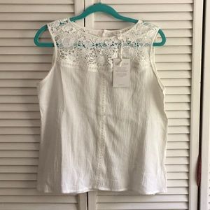 Garnet Hill sleeveless blouse